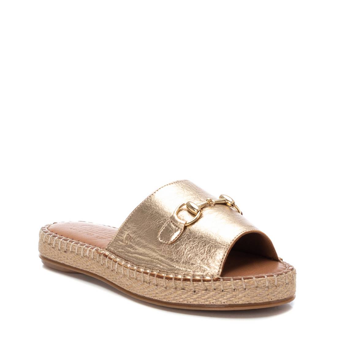 Carmela 16075501 sandales cuir doré yute