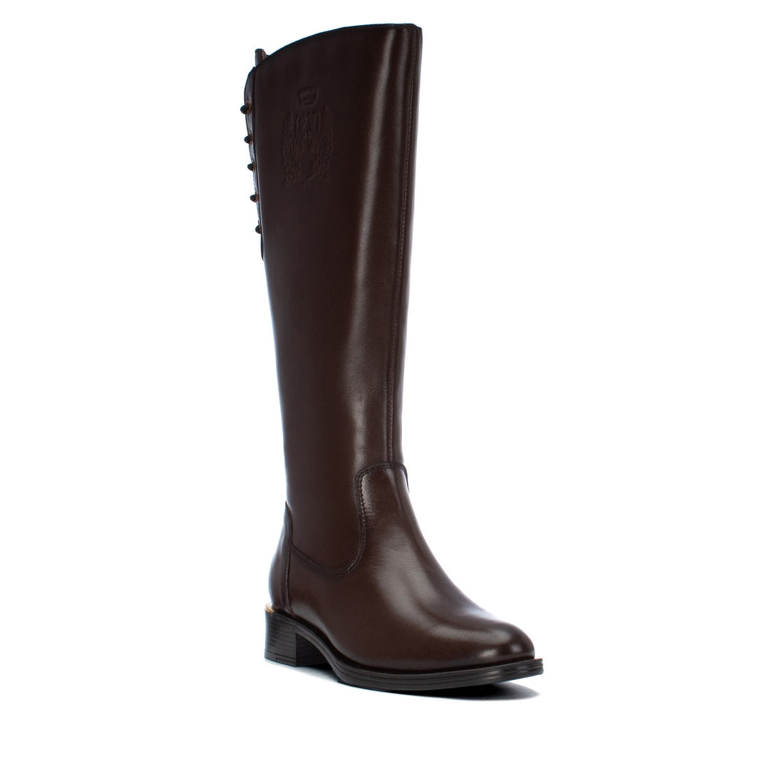 Carmela 16401003 bottes femme marron cuir talon bas