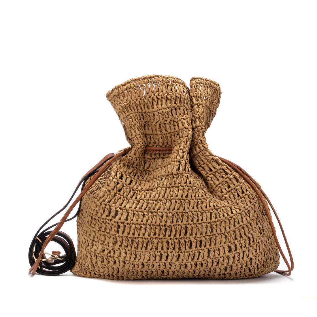 Carmela 18622002 sac raphia taupe cordon 40 cm