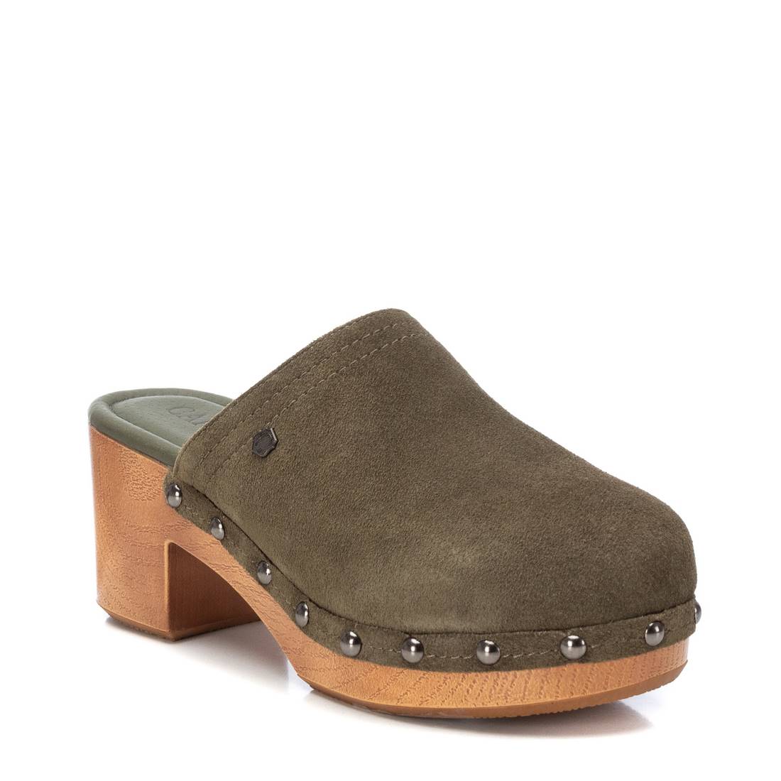 Carmela 16046102 Sabot Femme Vert Suédé