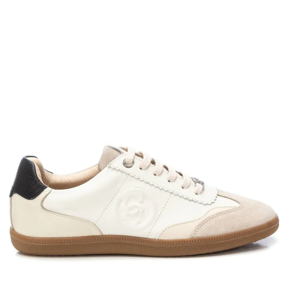 Carmela 16206001 baskets cuir blanc glace à lacets