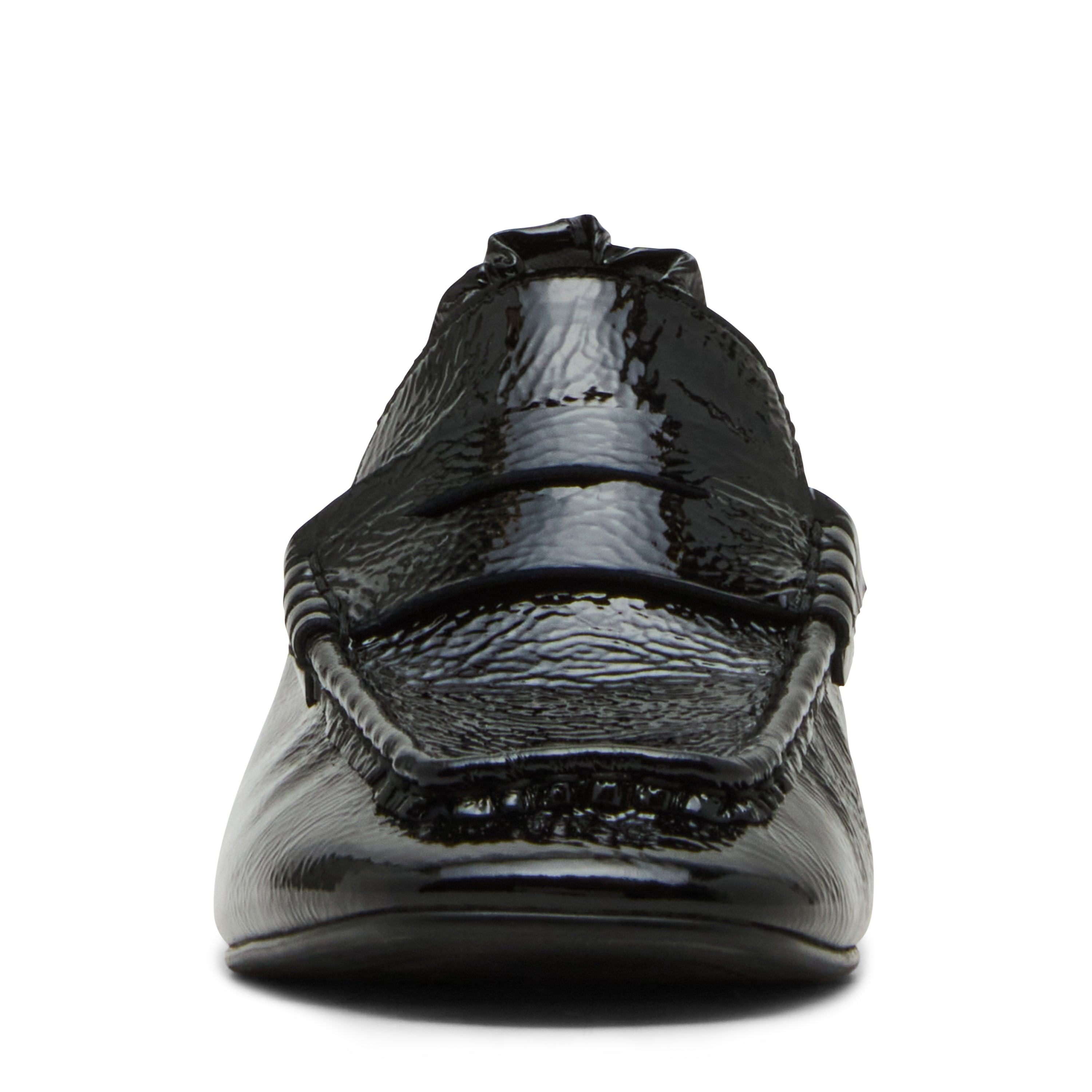 Steve Madden Estee escarpins noir verni froissé cuir