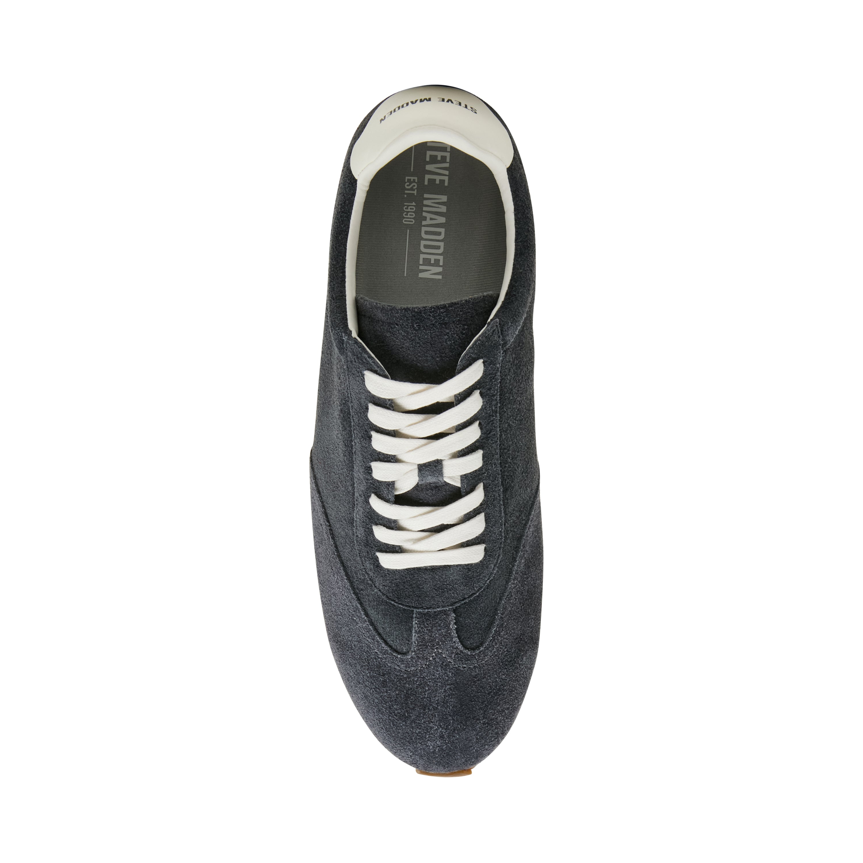 Steve Madden Newthrill basket daim charcoal lacet