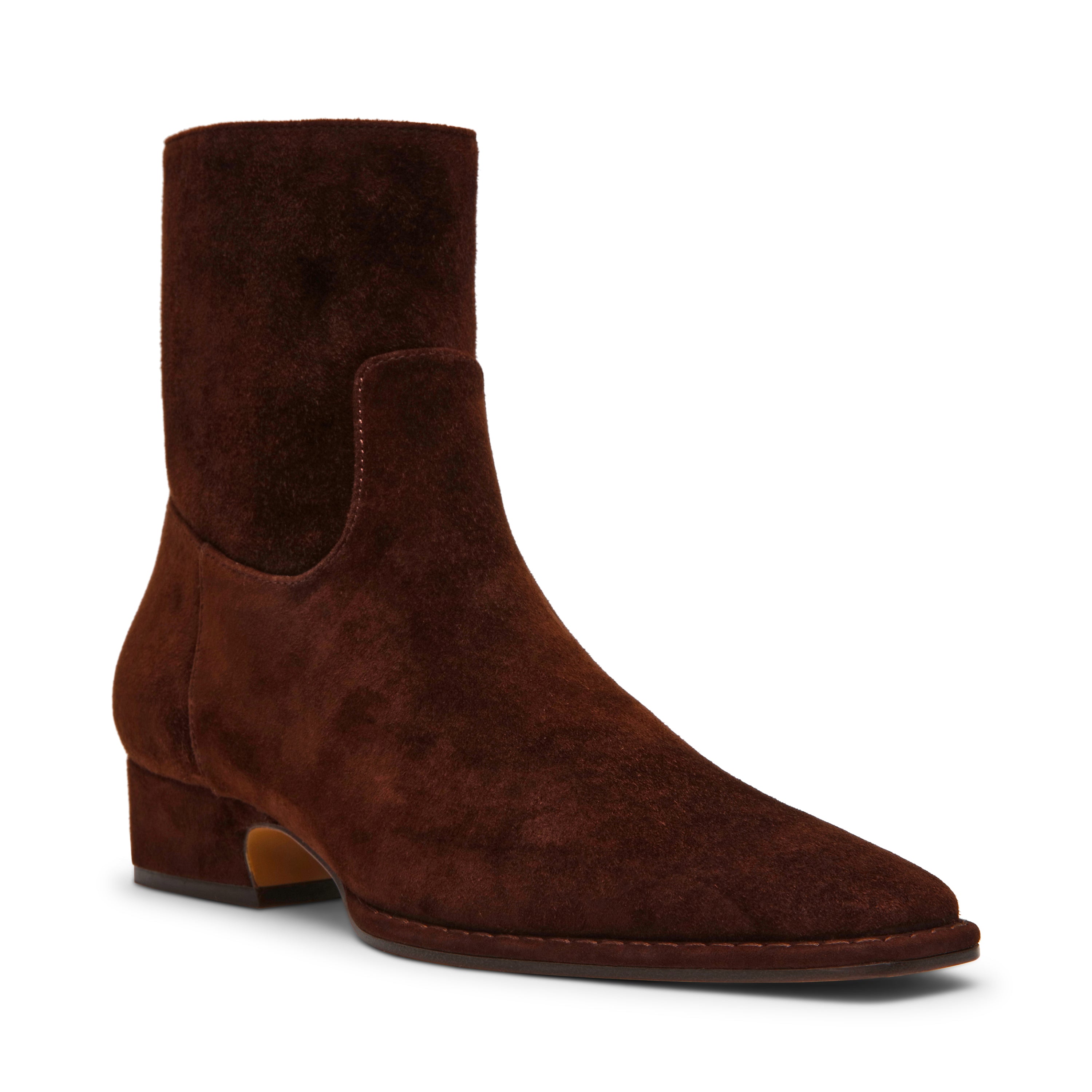 Steve Madden Define bottines marron suède zip