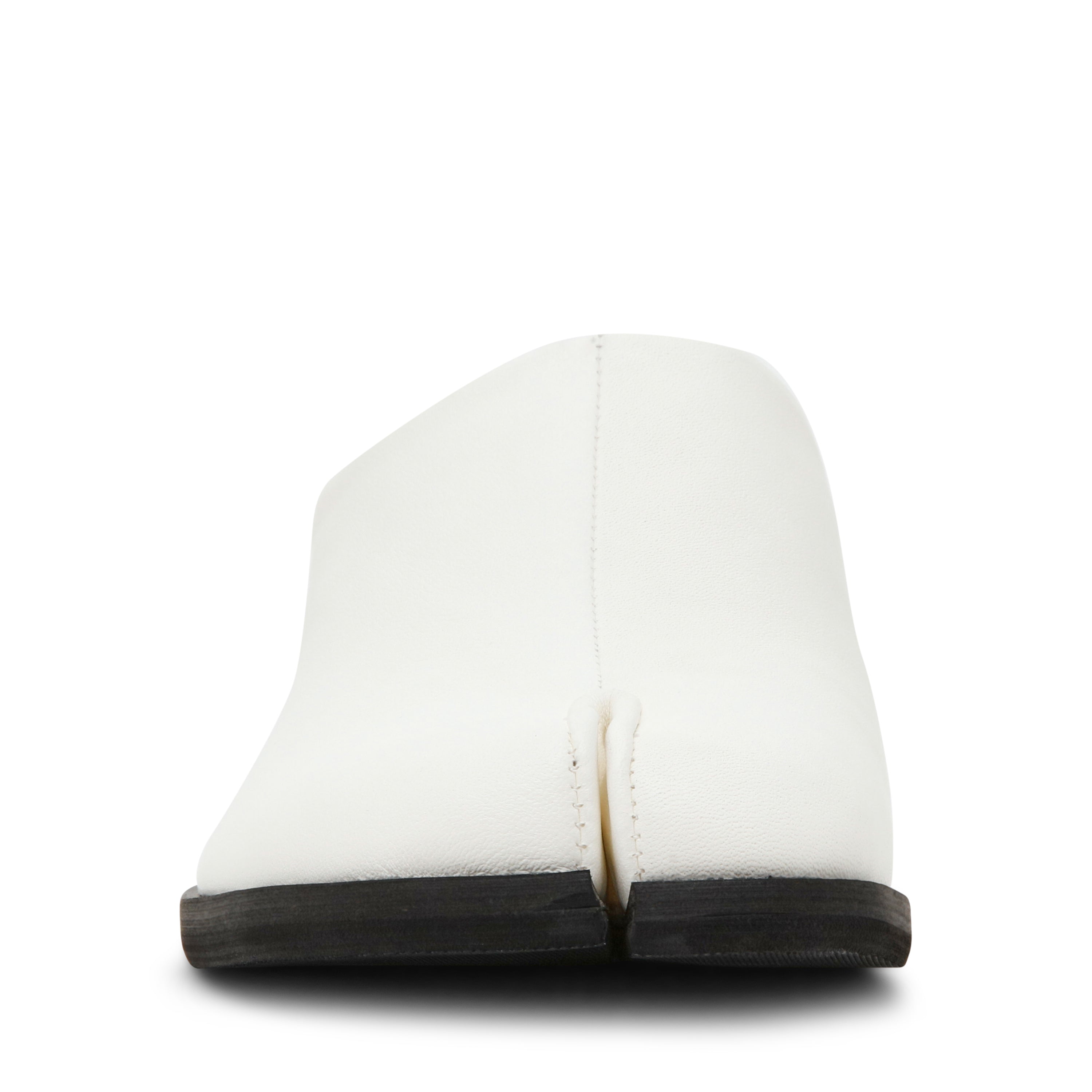 Steve Madden Tino ballerine cuir blanc bout ouvert