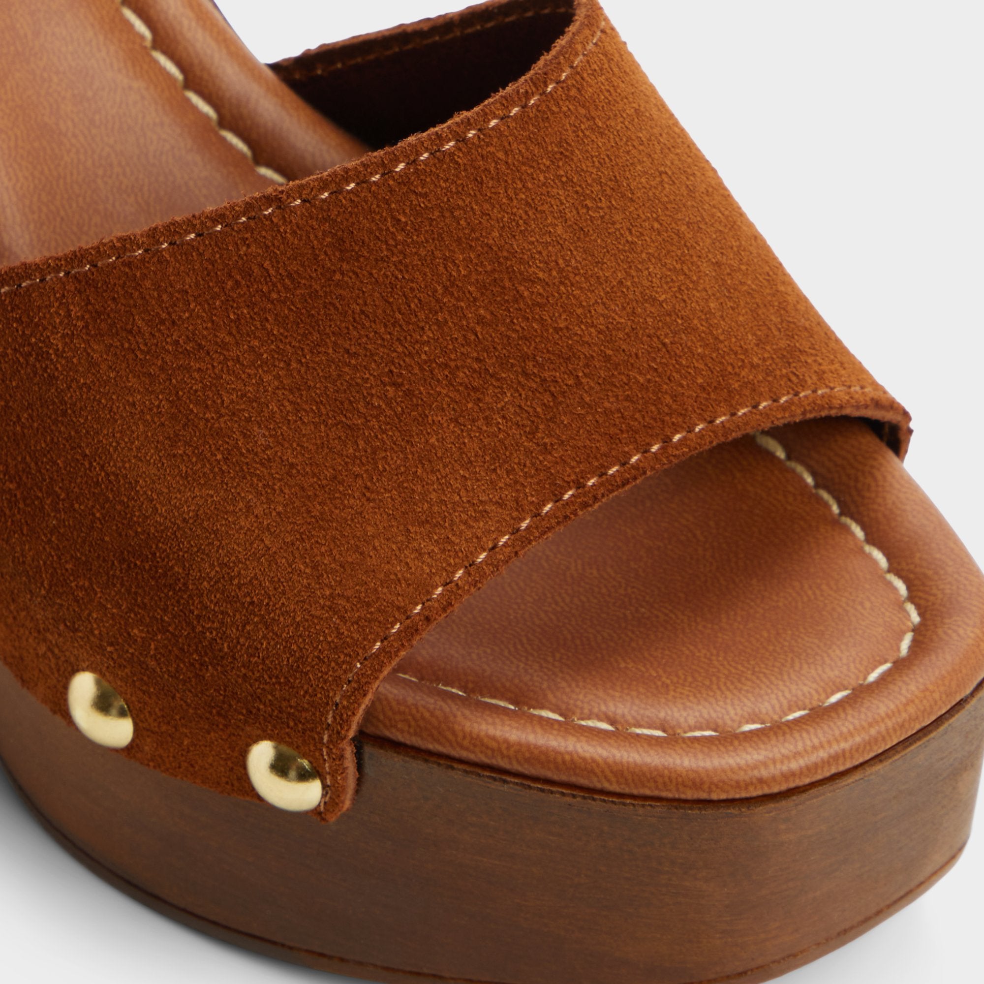 ALDO Niloria sandales bloc suède marron clouté
