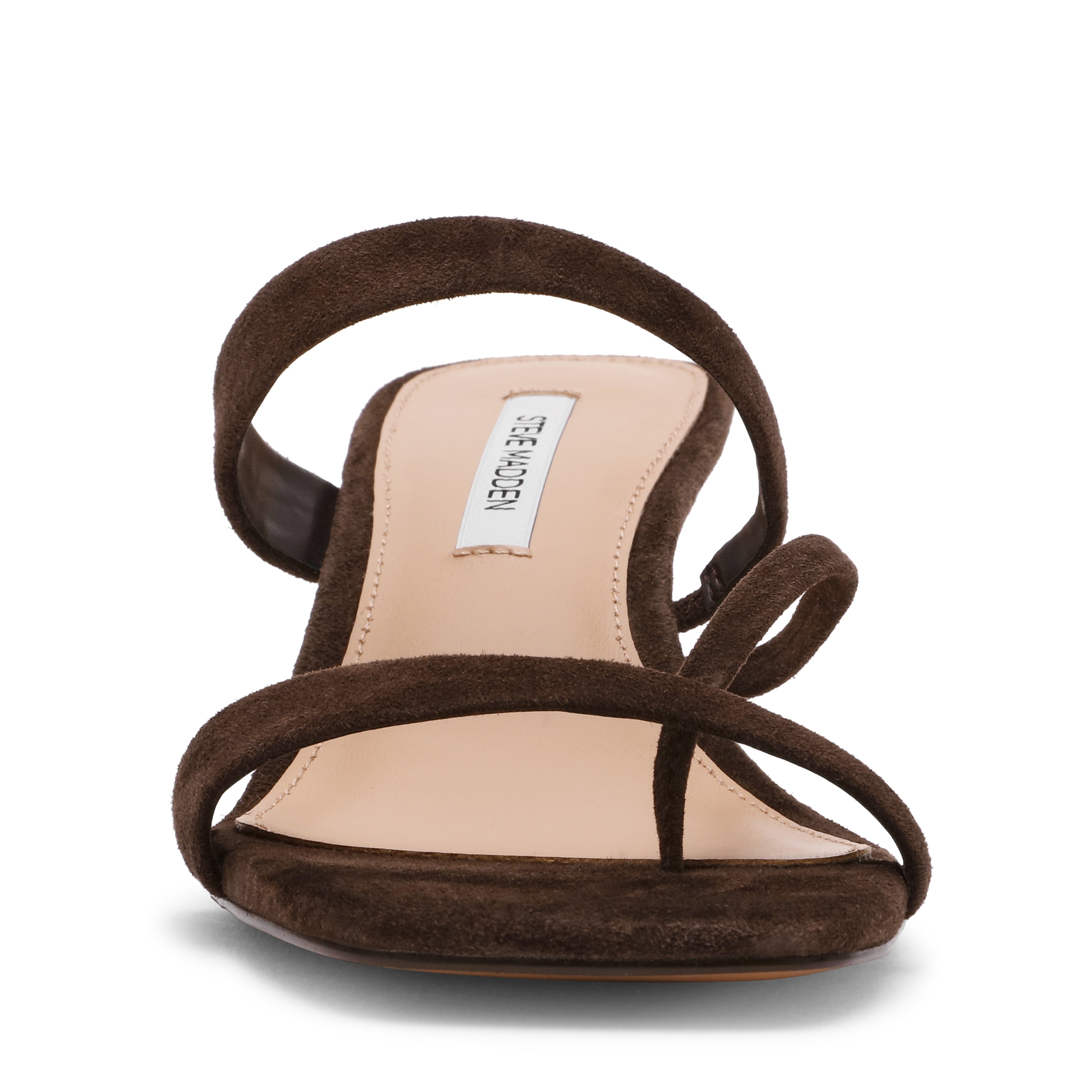 Steve Madden Ajay sandales daim marron talon 4,5 cm