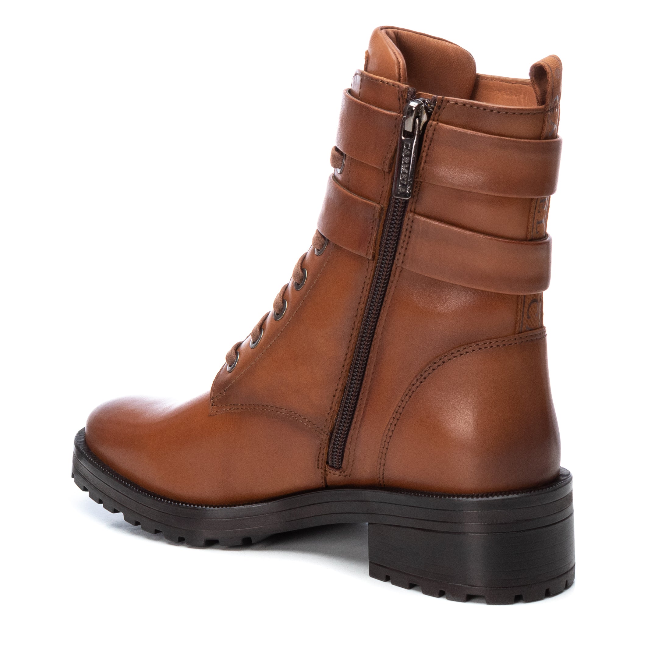Carmela 16003902 bottine militaire marron cuir