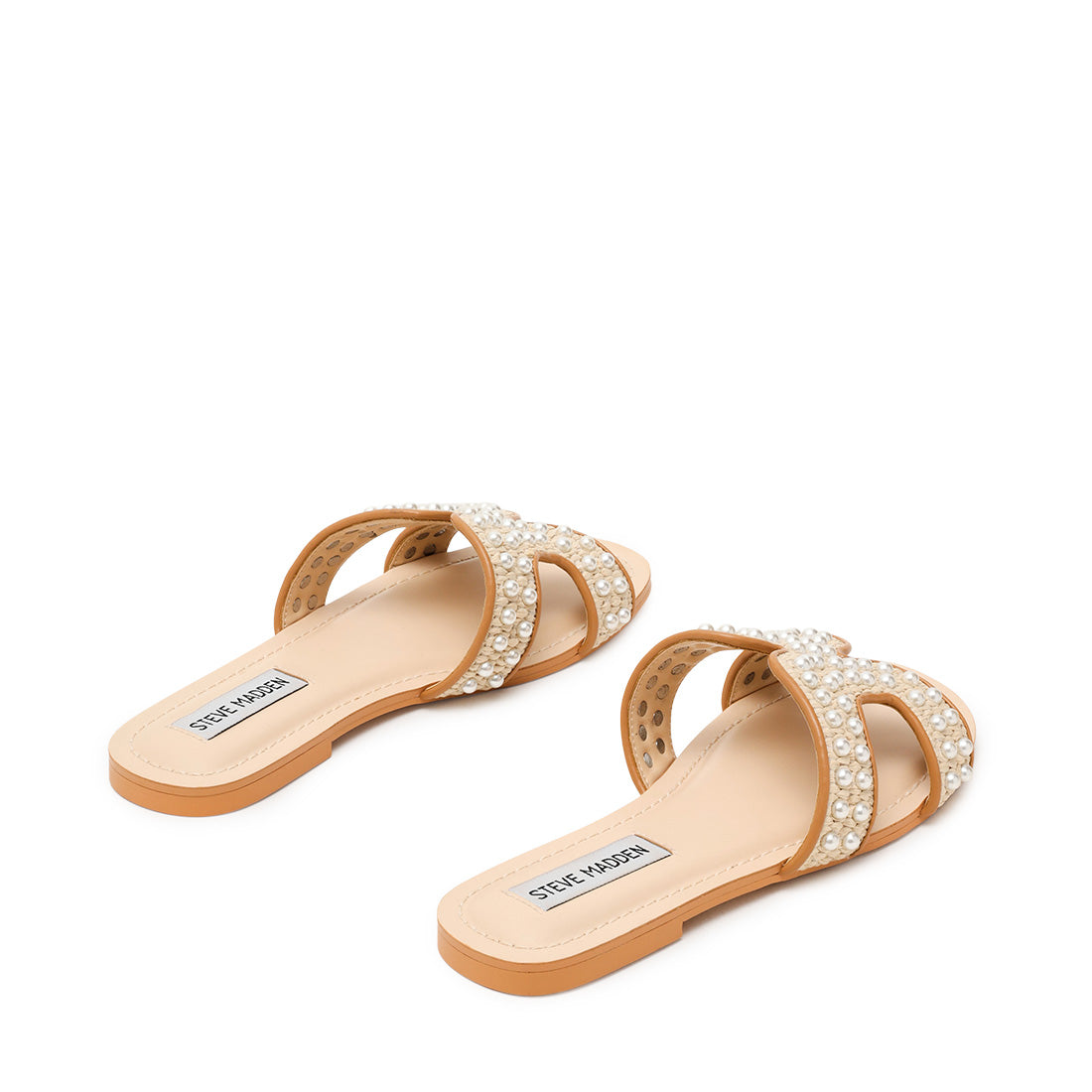 Steve Madden Zarnia-P sandale plate nude perles