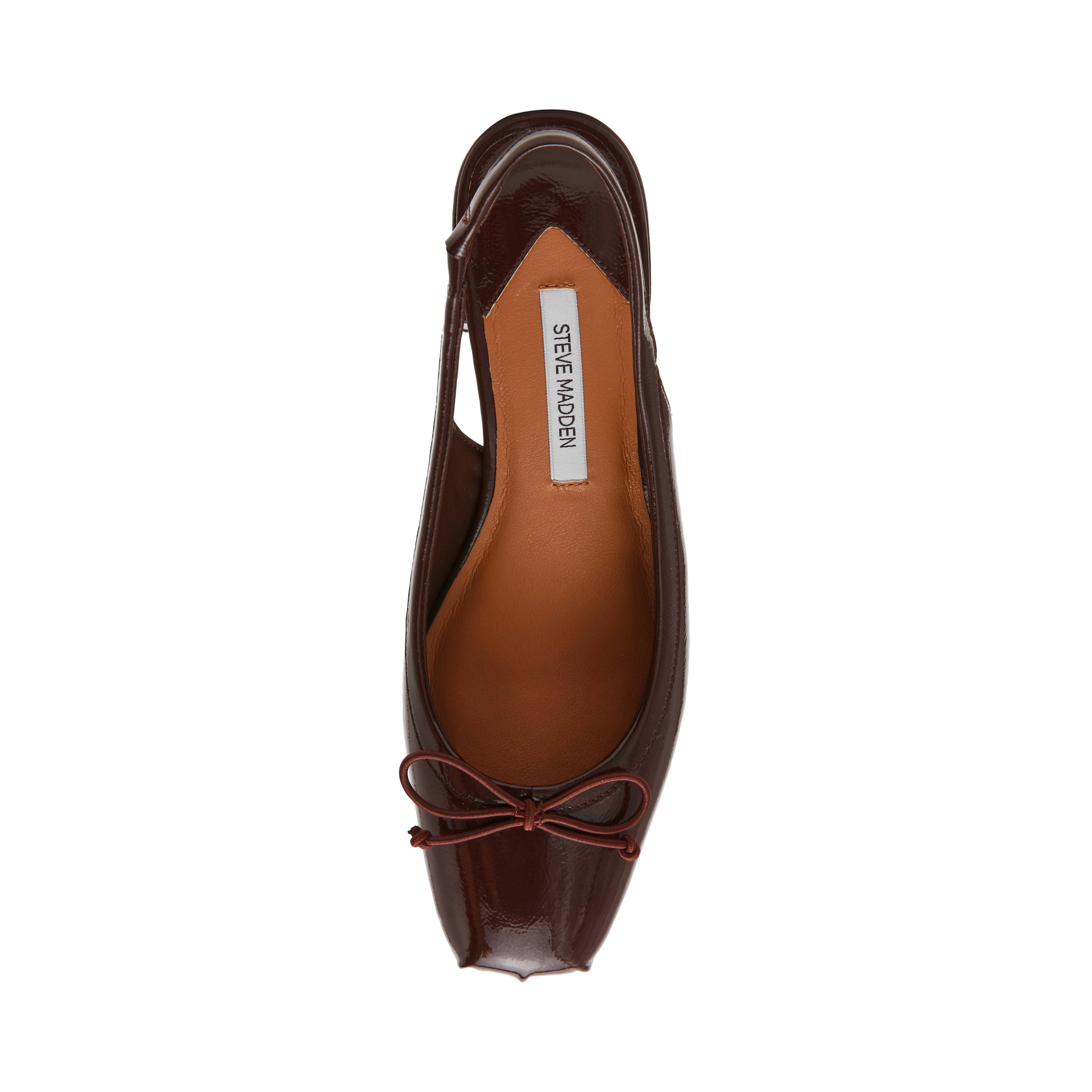 Steve Madden Loved Ballerines Marron Verni Slingback