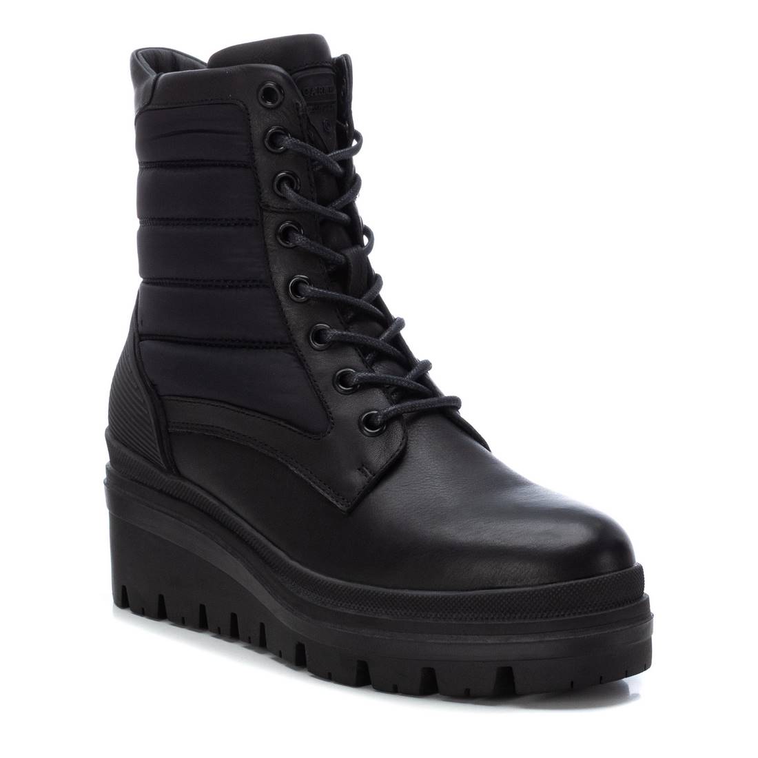 Carmela 16032501 boots cuir noir militaire