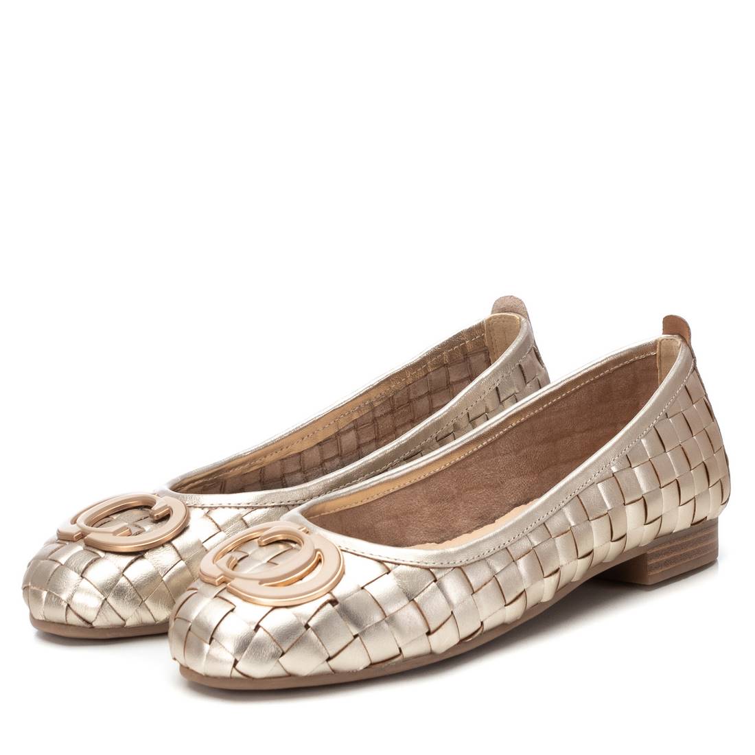 Carmela 16216905 ballerine femme dorée cuir véritable