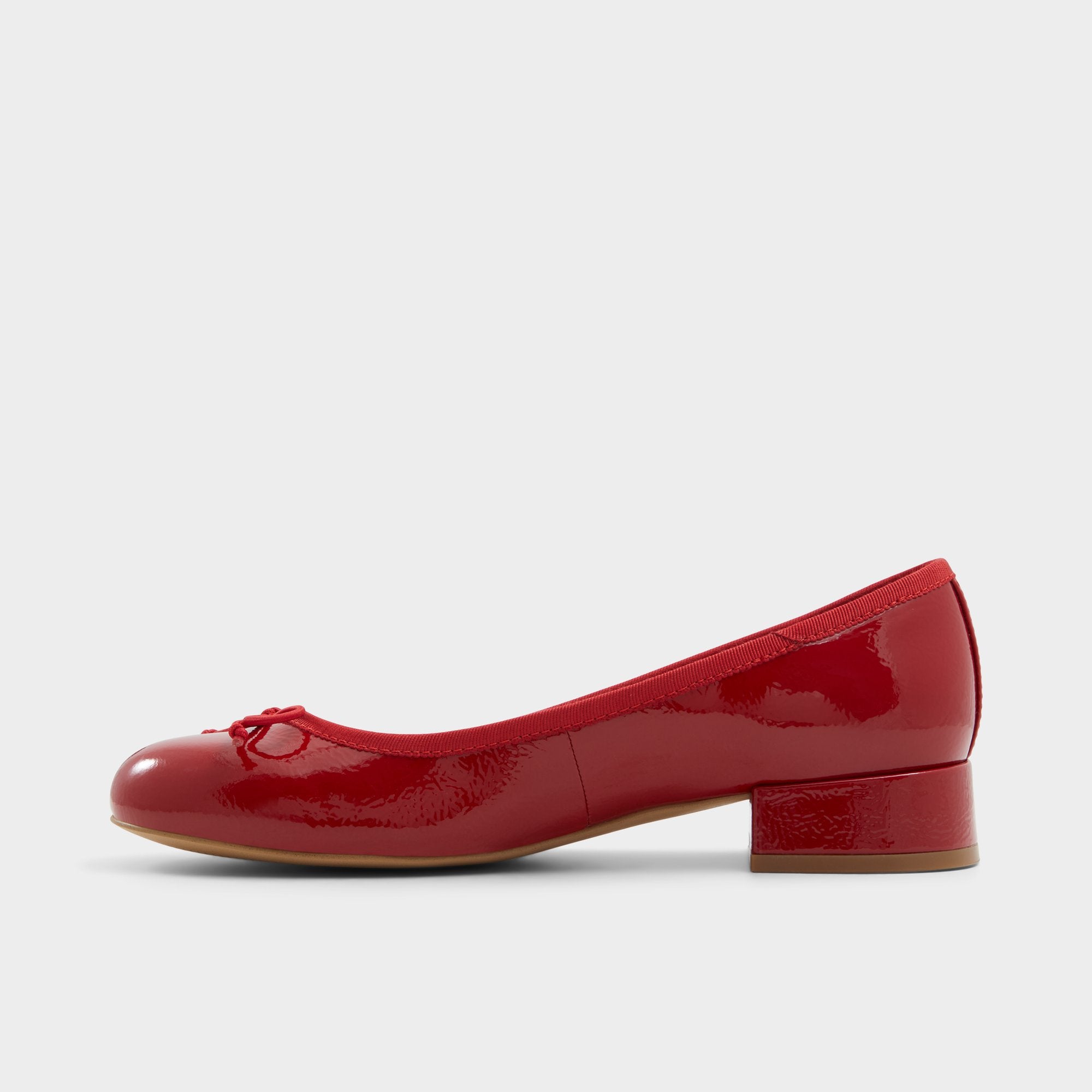 Aldo Aliette Escarpins Vernis Rouges Petit Talon Bloc