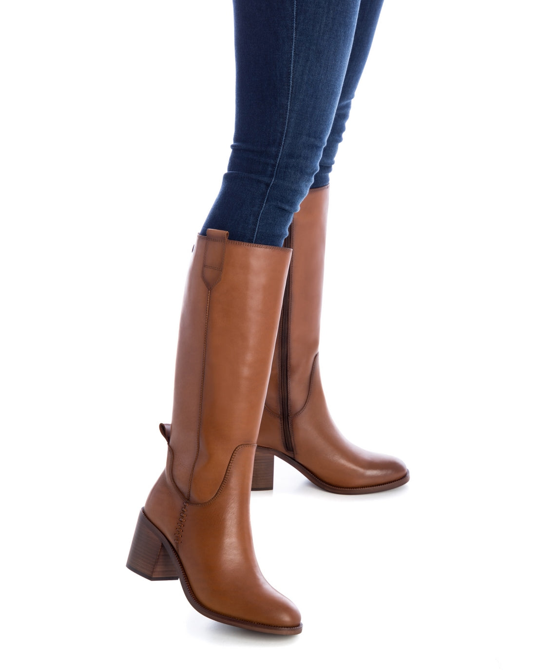 Carmela 16005702 botte femme marron cuir talon