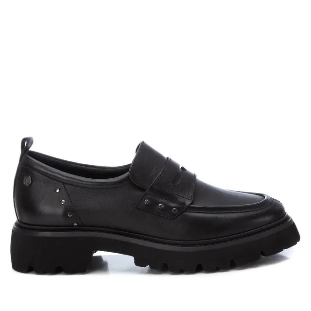 Carmela 16187301 mocassins cuir noir femme plat