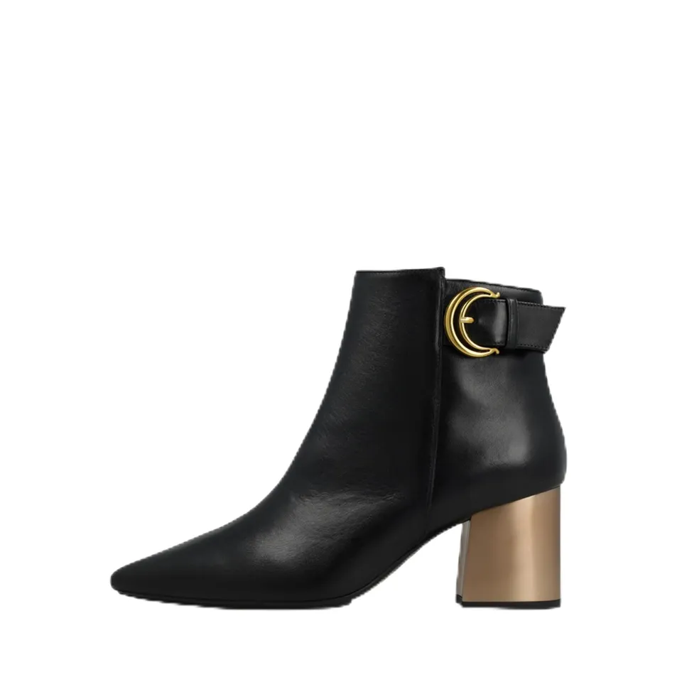LODI Nuez bottines cuir noires habillées