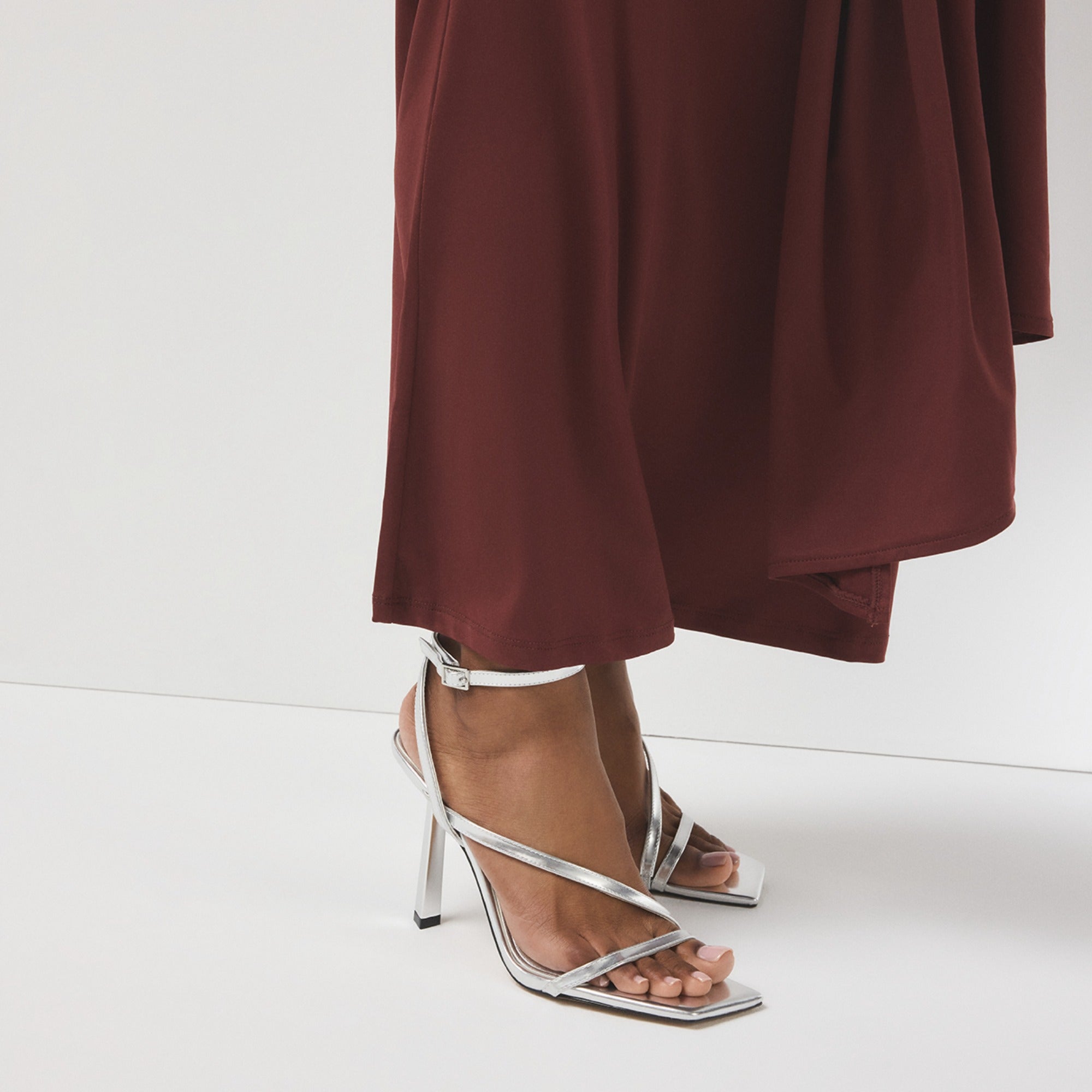 ALDO Scintilla bottines à talon argenté soirée