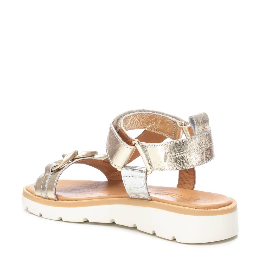 Carmela 16159003 sandale femme dorée cuir plat