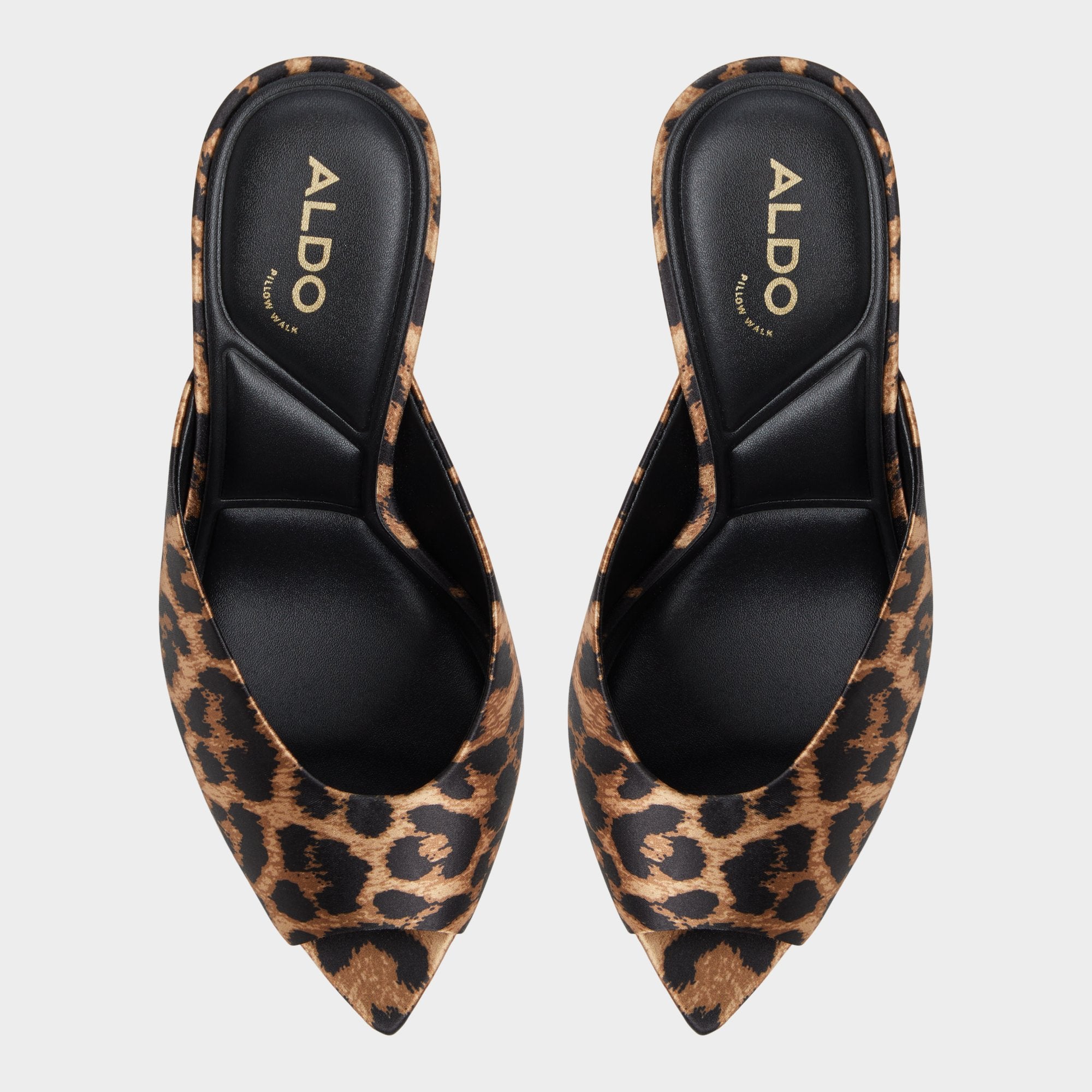 ALDO Elenara mules léopard satin talon aiguille