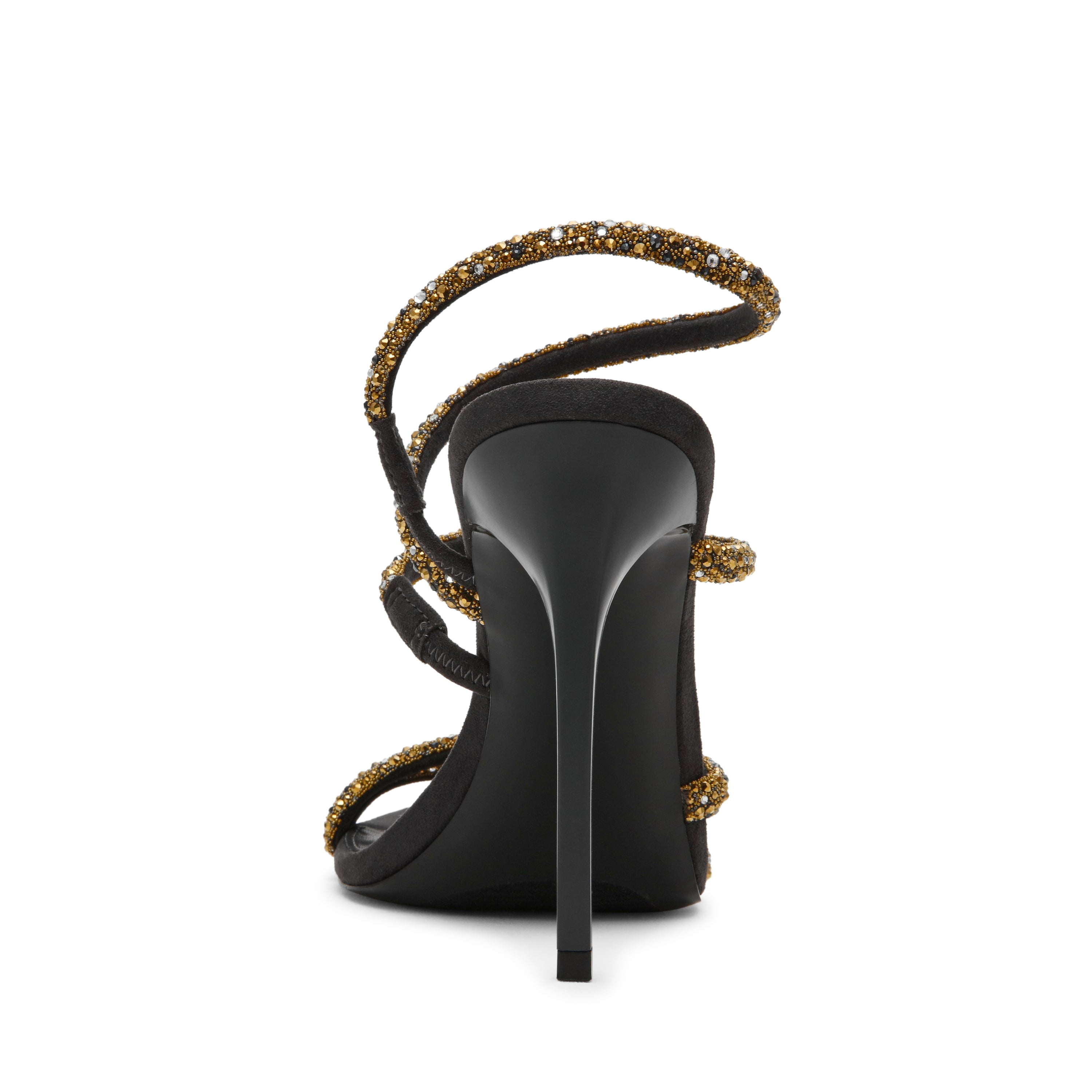 Steve Madden Sylo-R sandale talon noir doré 11 cm