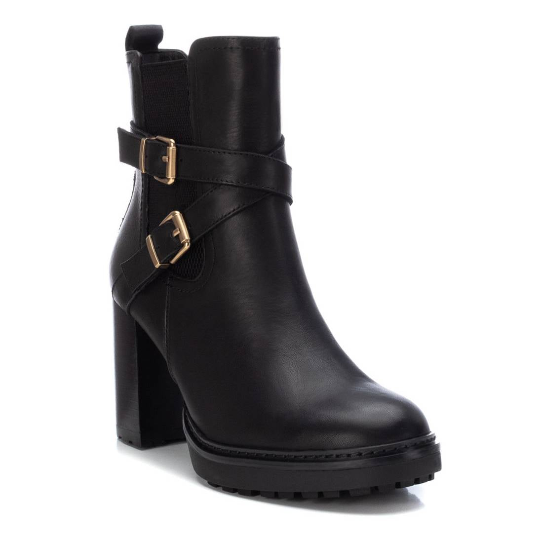 Carmela 16116101 bottine cuir noir talon 8 cm