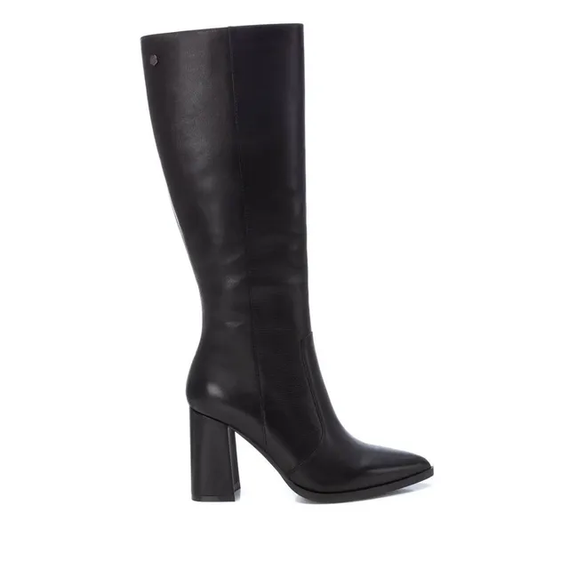 Carmela 16187601 bottes cuir noir talon 9 cm