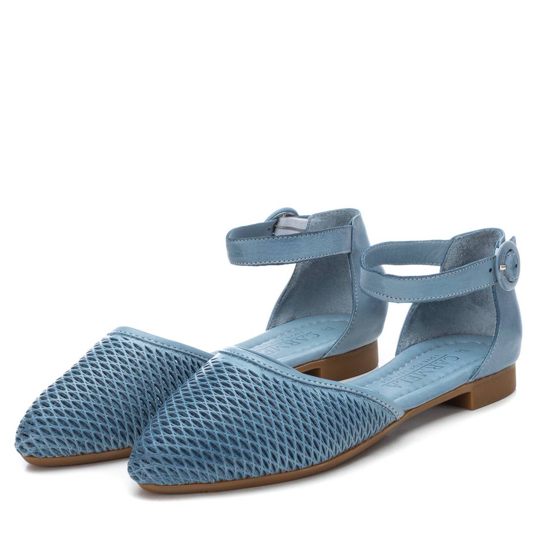 Carmela 16076206 ballerine cuir bleu