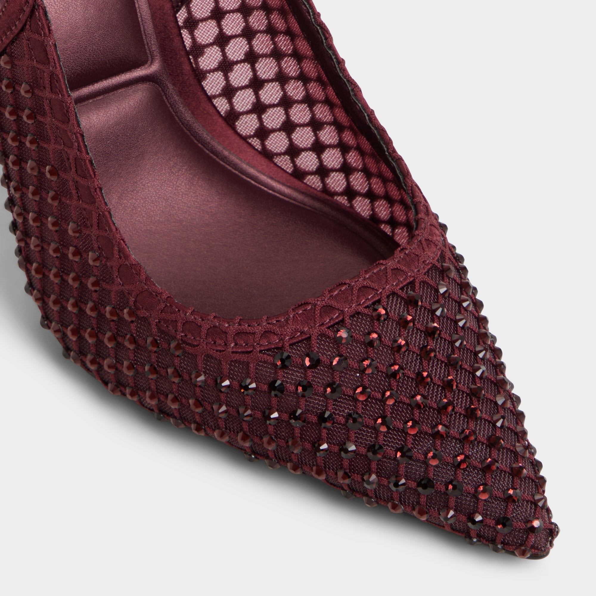 Aldo Marciana bottines strass bordeaux talon