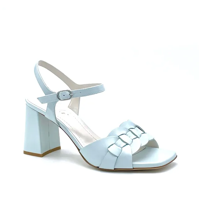 ELATA 12124_3 sandale cuir glace tressée talon 7,5 cm