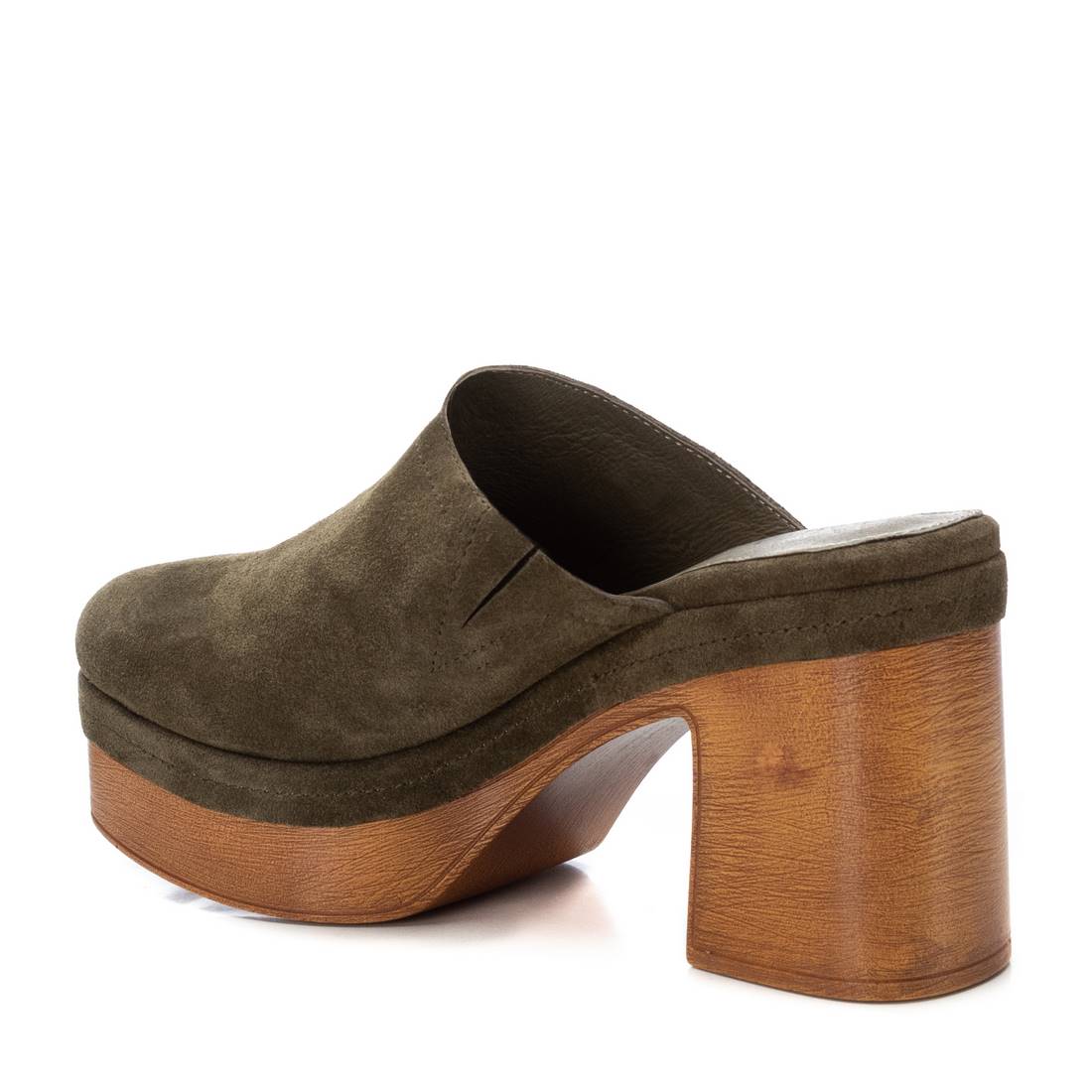 Carmela 16057002 sabot cuir vert talon 10 cm