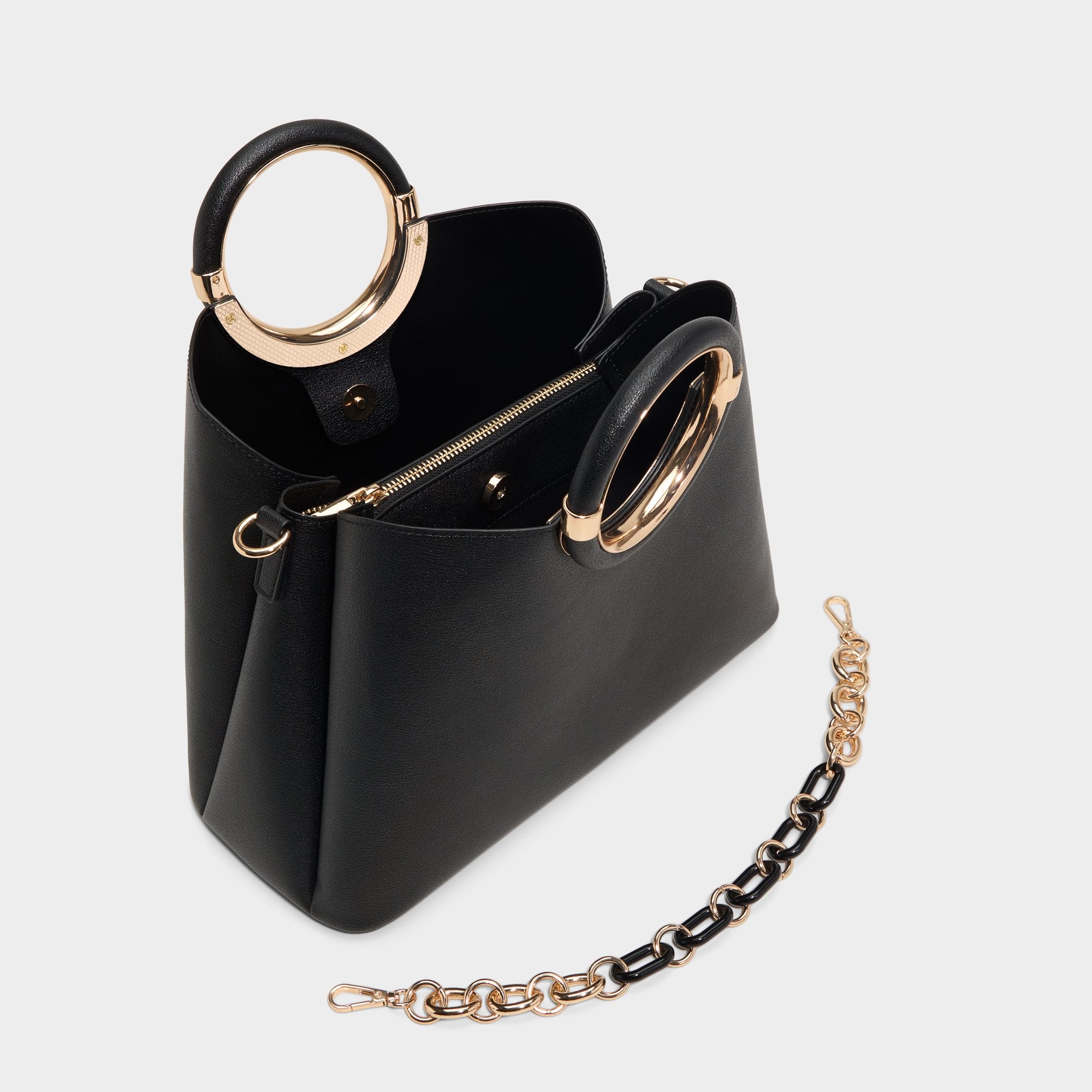 ALDO Dovieex sac cuir anse anneau doré