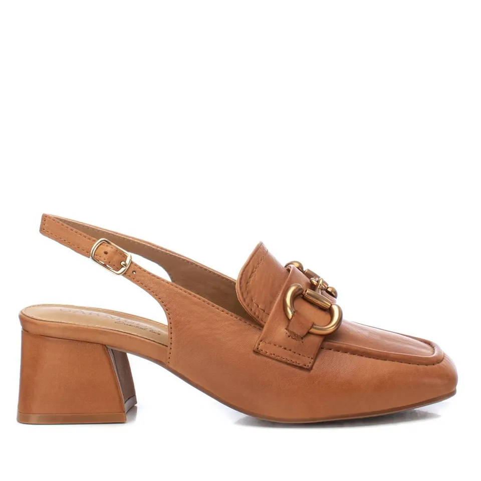 Carmela 16160201 mocassins cuir marron talon 5 cm