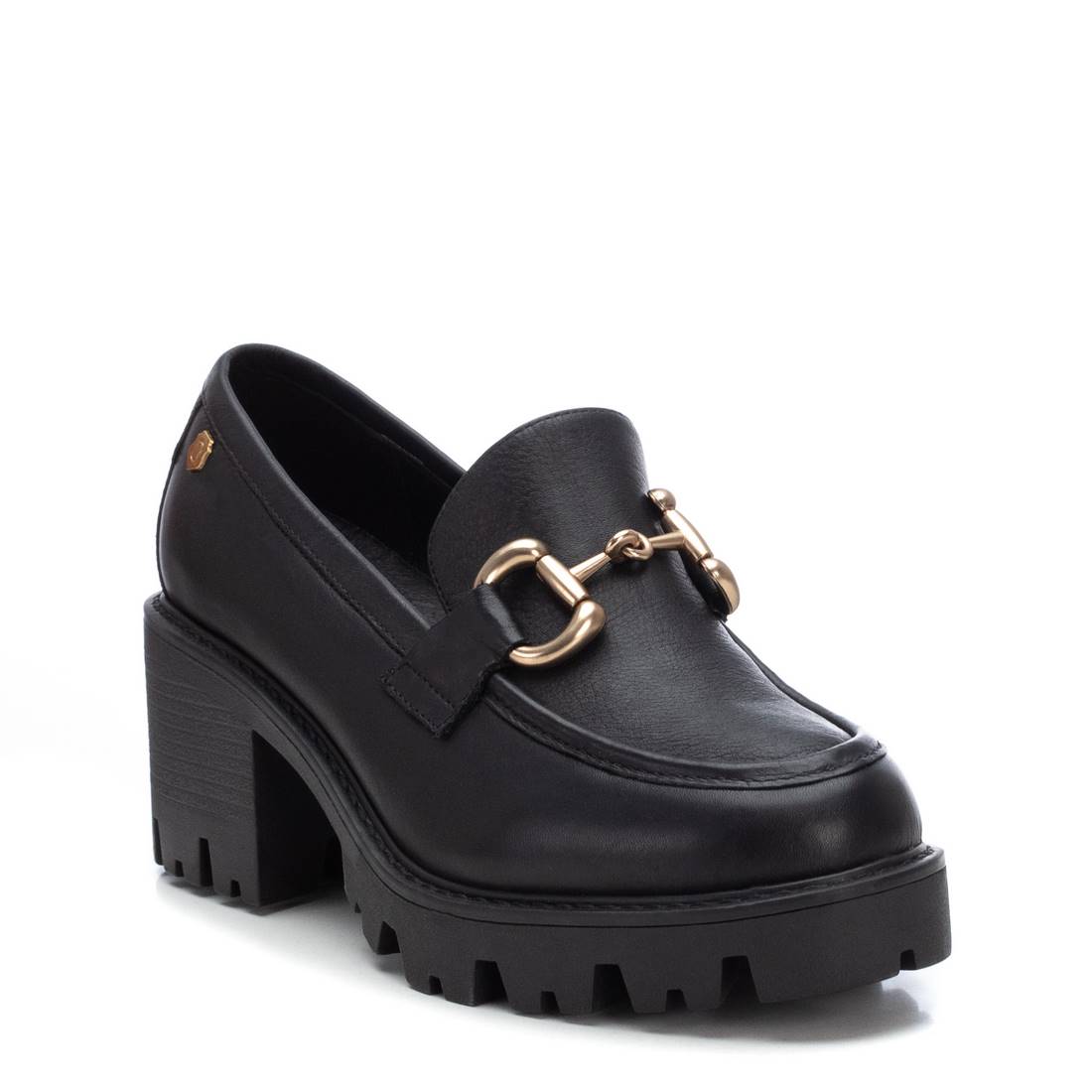 Carmela 16112903 mocassin cuir noir talon 6 cm