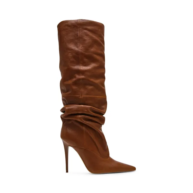 Steve Madden Elona bottes marron cuir talon 10,5 cm