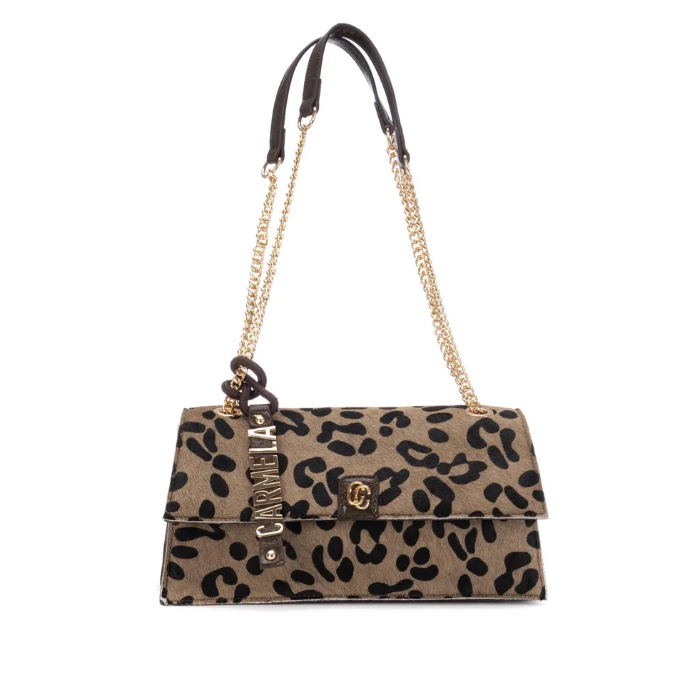Carmela 18625203 sac épaule marron animal 28 cm