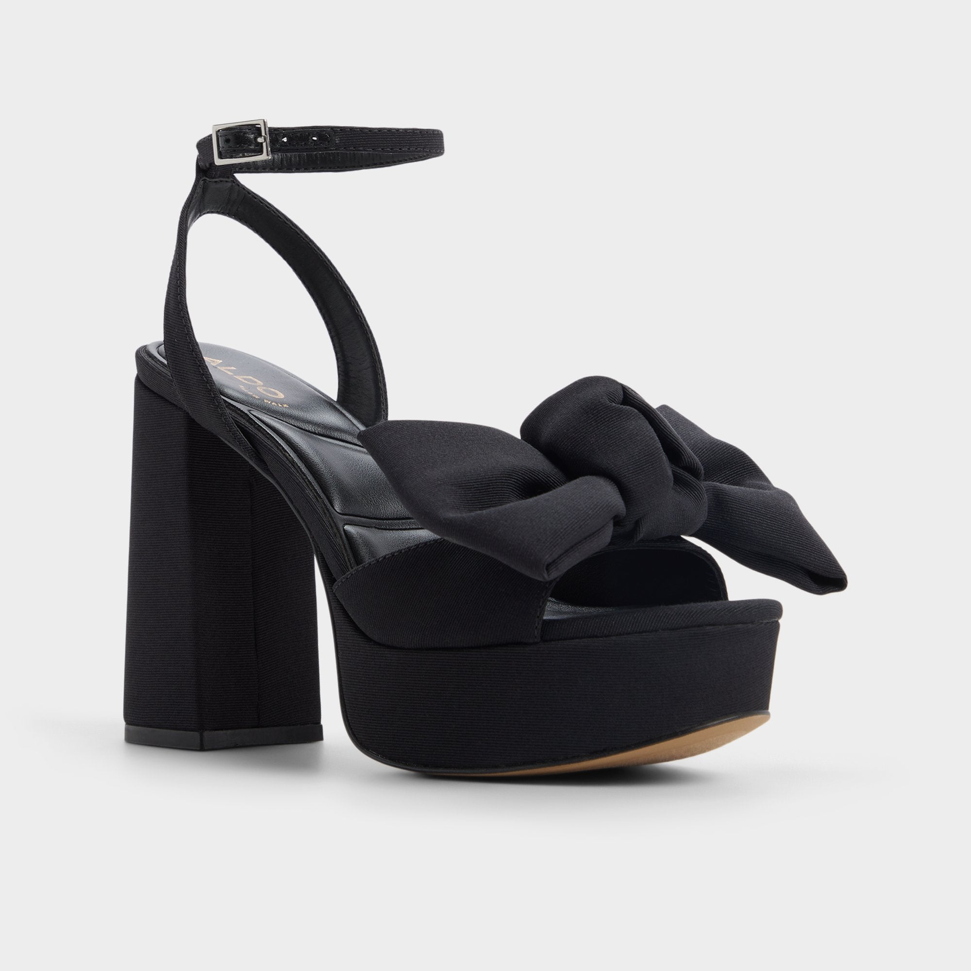 ALDO Luscious sandales talons femme noir satin