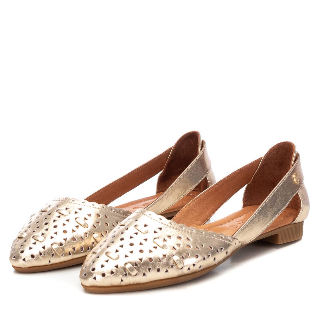 Carmela 16158106 ballerine cuir doré ajouré 35-41