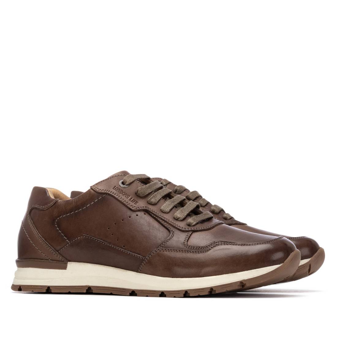 Carmela 16390703 baskets cuir taupe homme