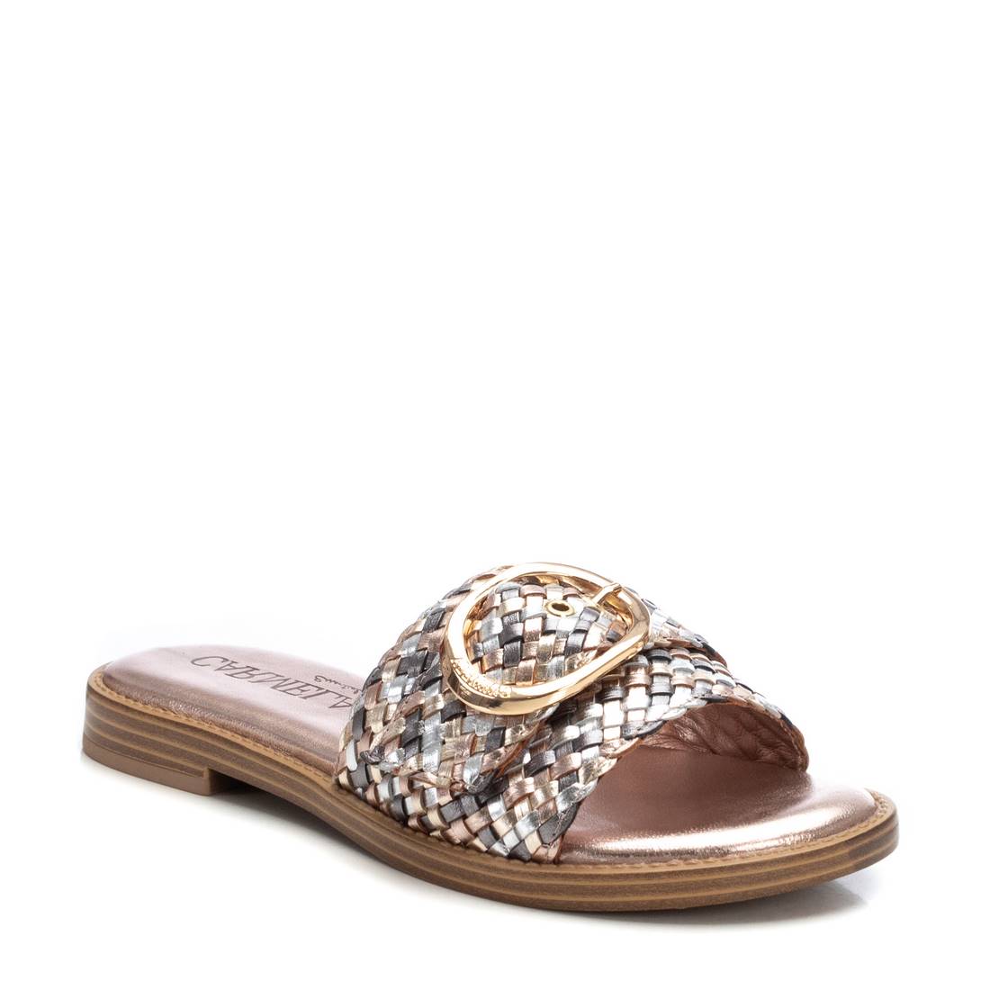 Carmela 16219804 sandales femme nude cuir plates