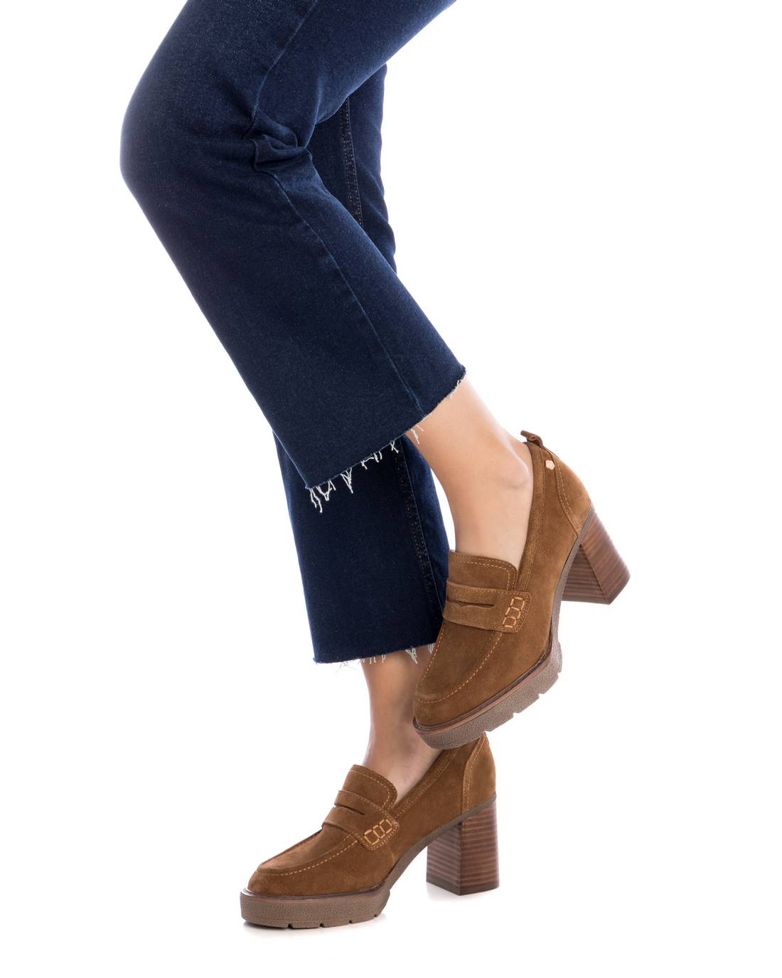 Carmela 16185702 mocassin femme marron talon 8 cm