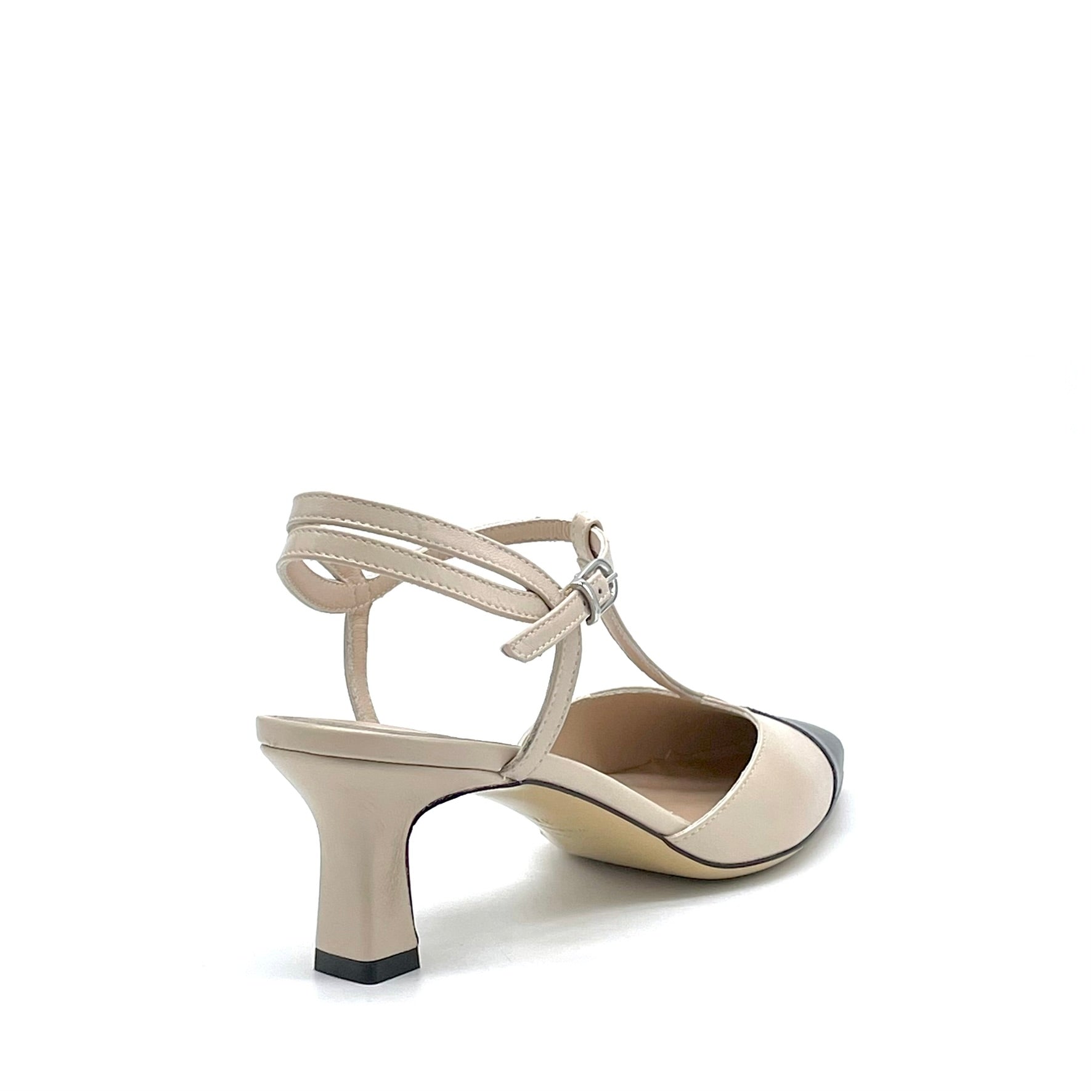 Elata 16168 babies T-bar cuir sable talon 5,5 cm
