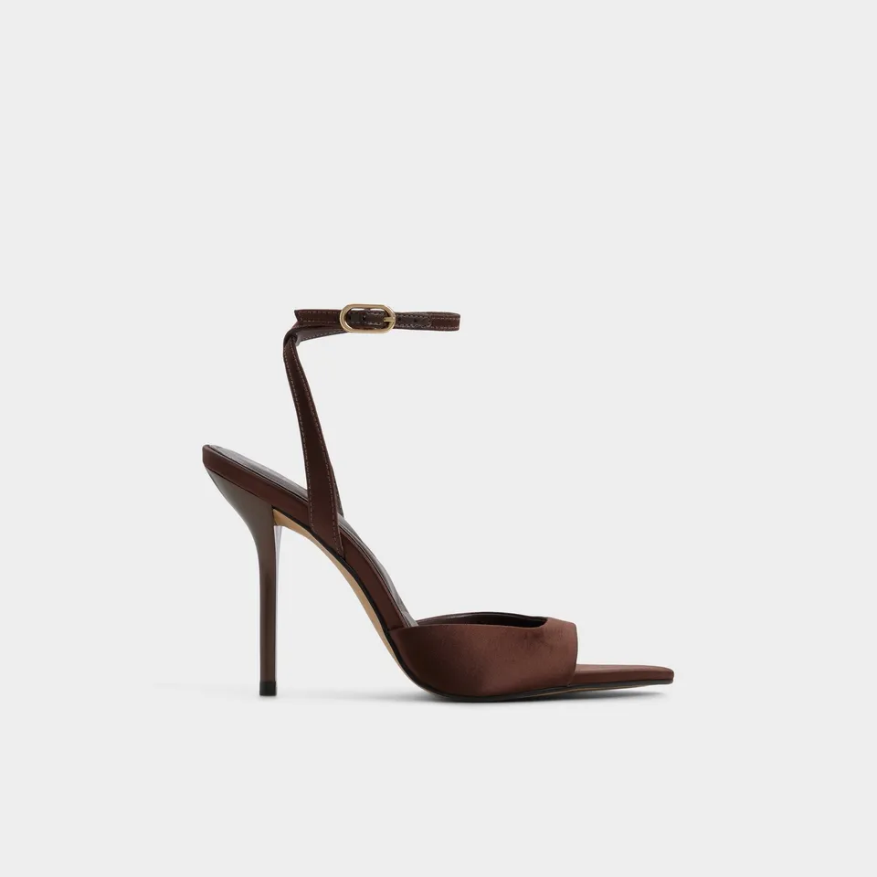 ALDO Forevermore sandales à talon marron satin