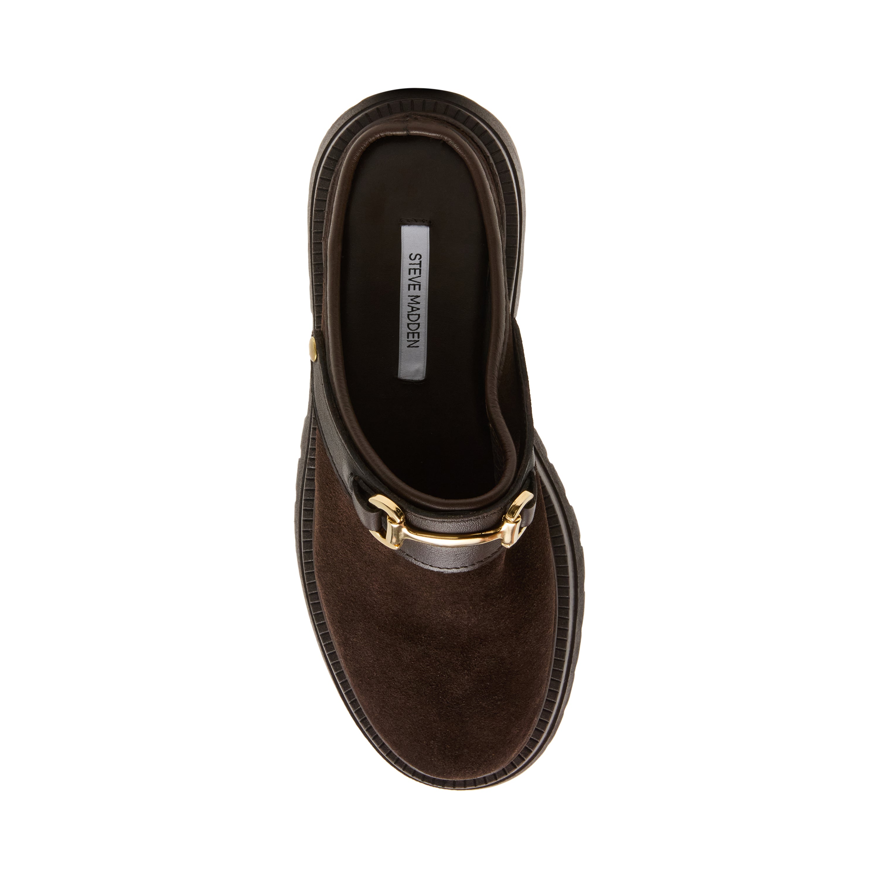 Steve Madden Erba mules sabots daim marron talon 4 cm