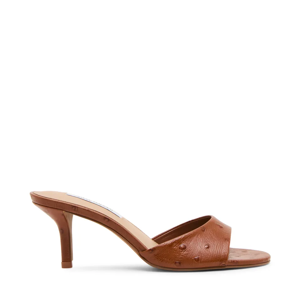 Steve Madden Kendrix-Ost mule cuir cognac talon 6,3 cm