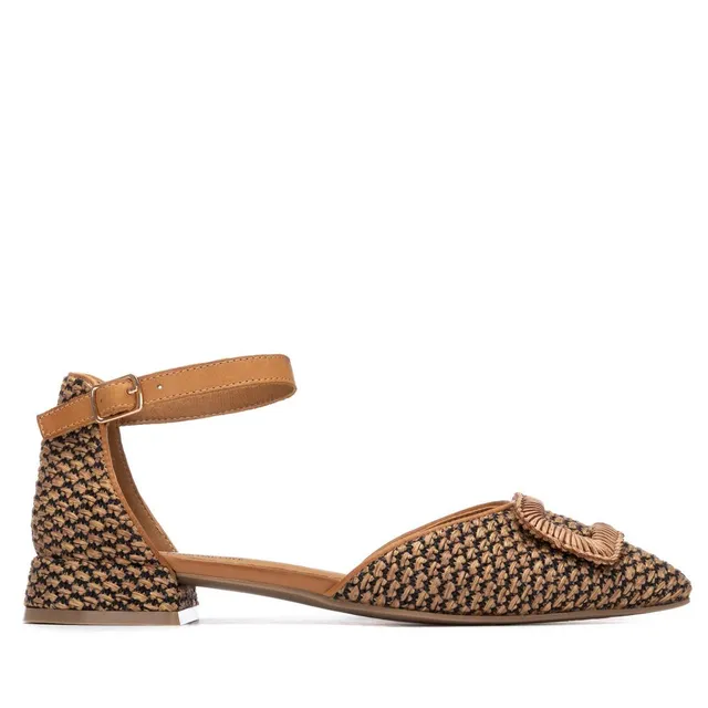 Carmela 16324102 ballerine femme camel petit talon