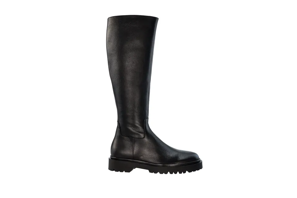 Coralie Masson Soho bottes cuir noir semelle chunky