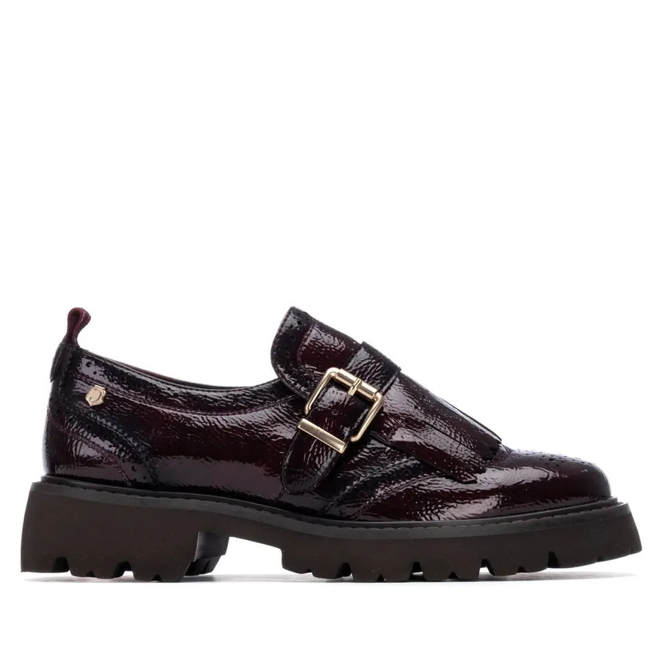 Carmela 16259401 mocassin femme bordeaux verni talon