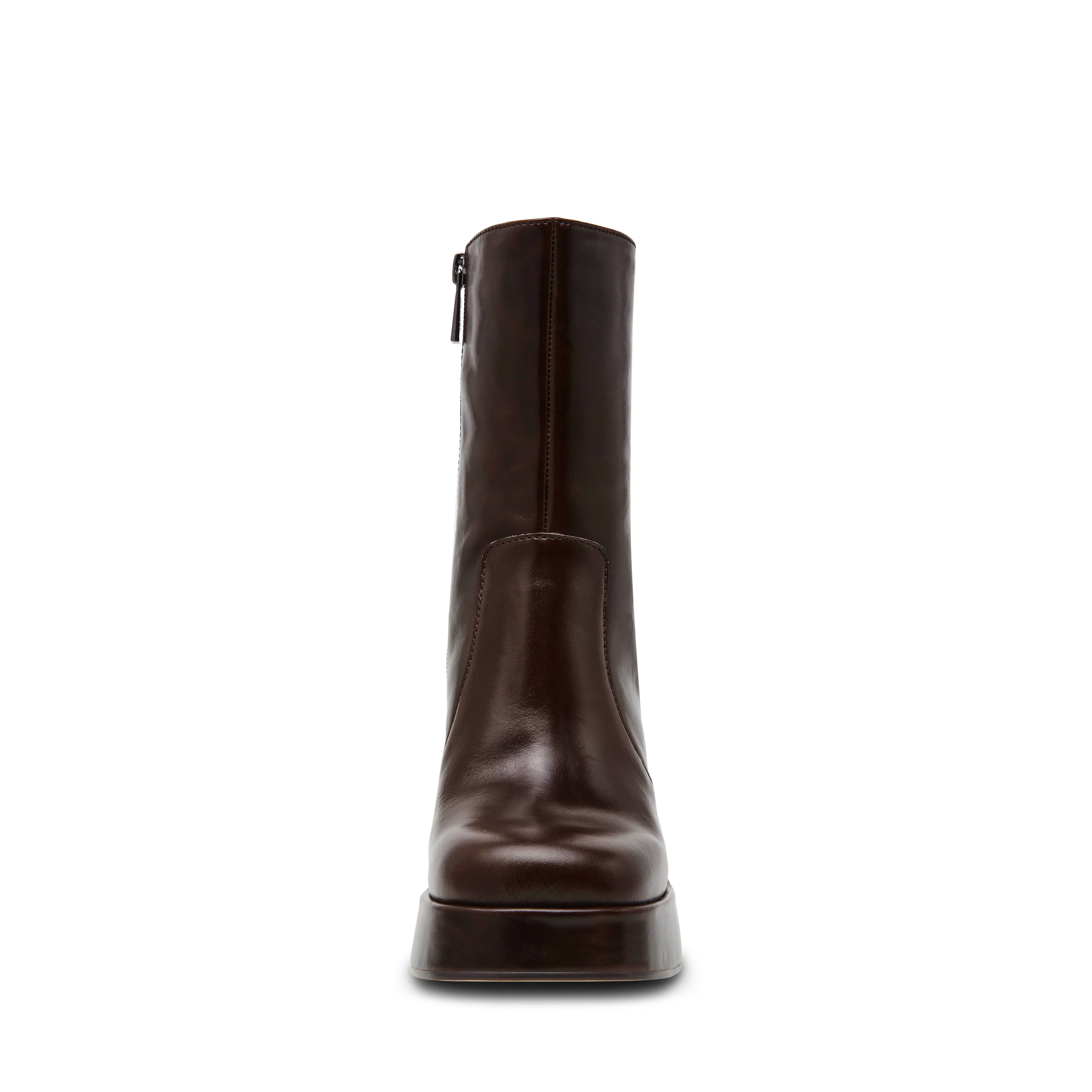 Steve Madden Echos bottine cuir marron talon 8 cm