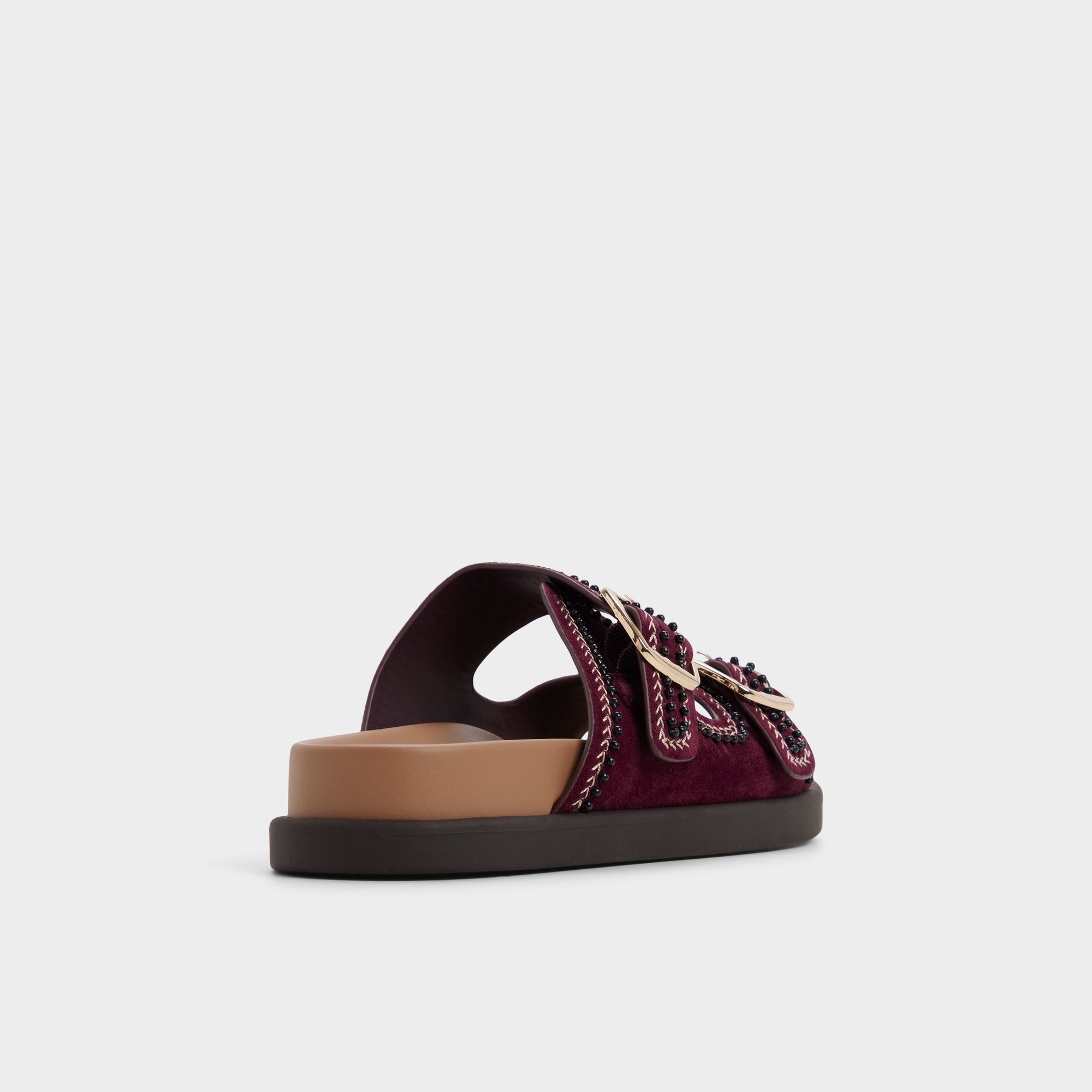 ALDO Bohochic sandale plate femme bordeaux