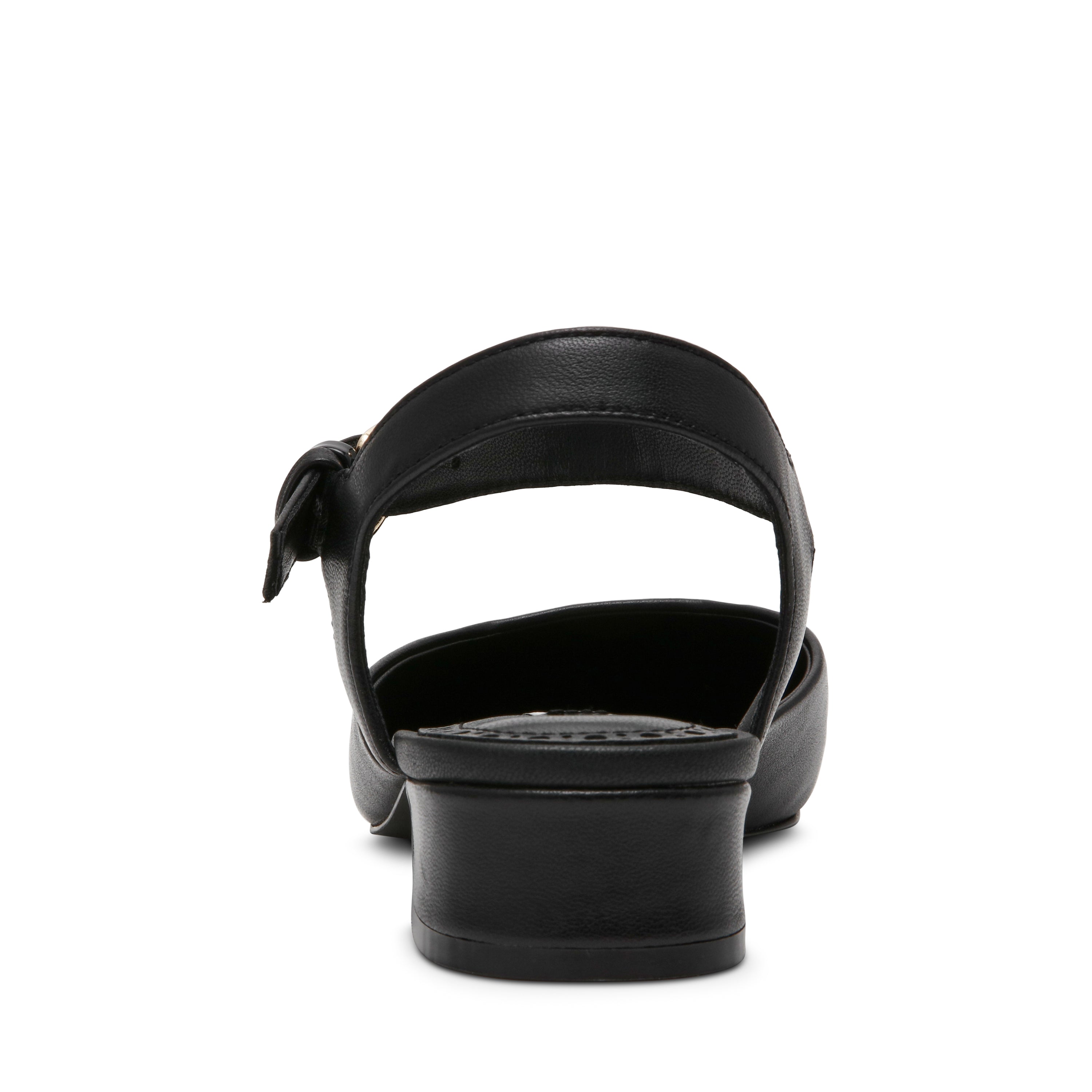 Steve Madden Novie ballerines cuir noir boucle talon 3 cm